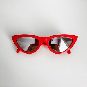 Celine Red Mirrored 56MM Cat Eye Sunglasses CL400191